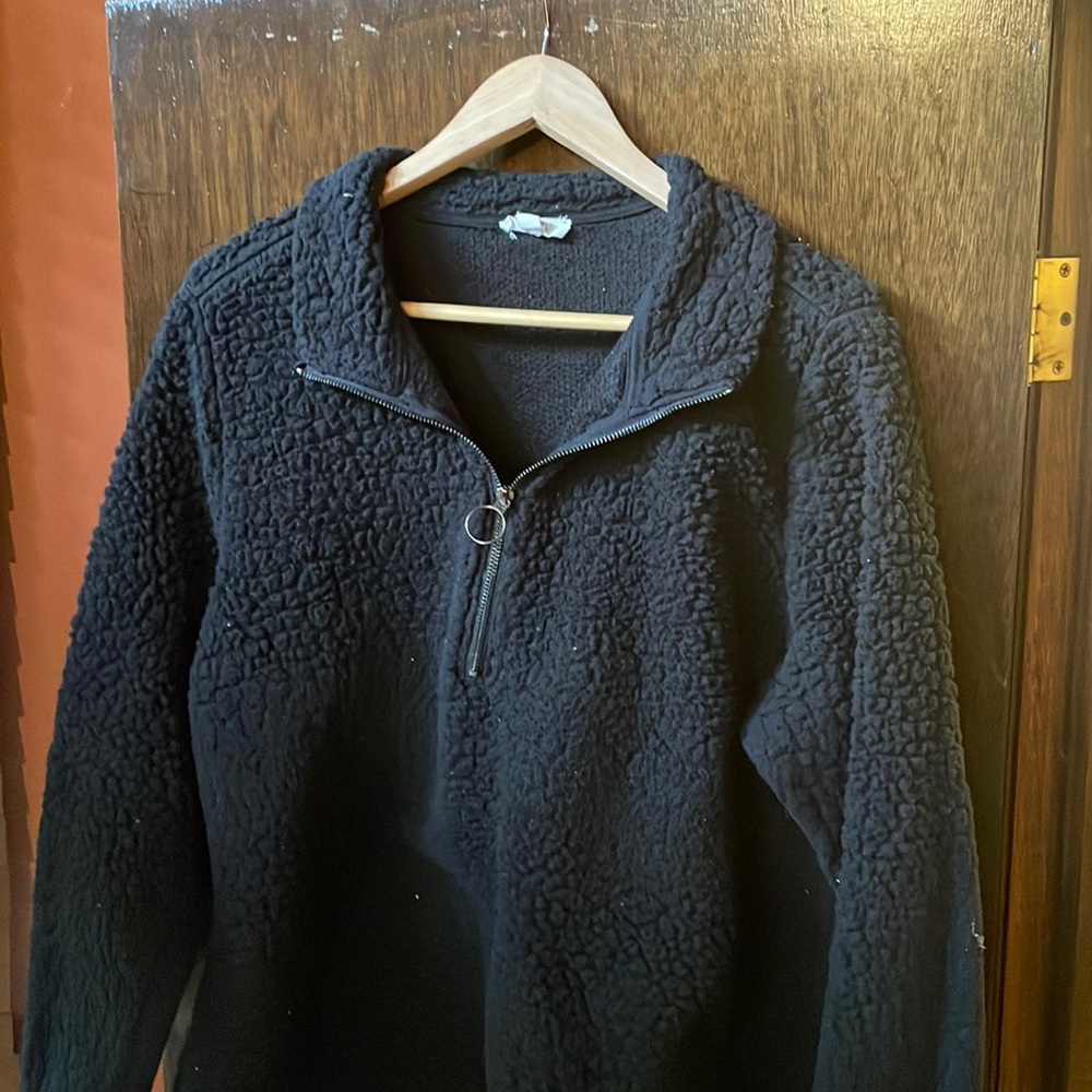 Pull over half zip fleece